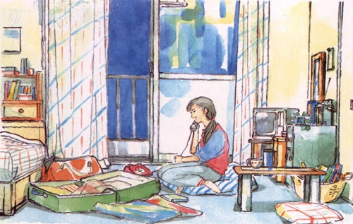 宫崎骏动画《岁月的童话》线稿素材