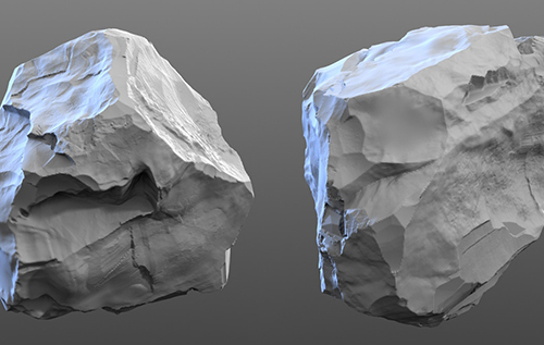 3D建模石头矿石晶体绘画素材